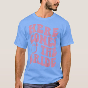 Camiseta Aquí Viene El Boda Del Compromiso De La Luna De Mi