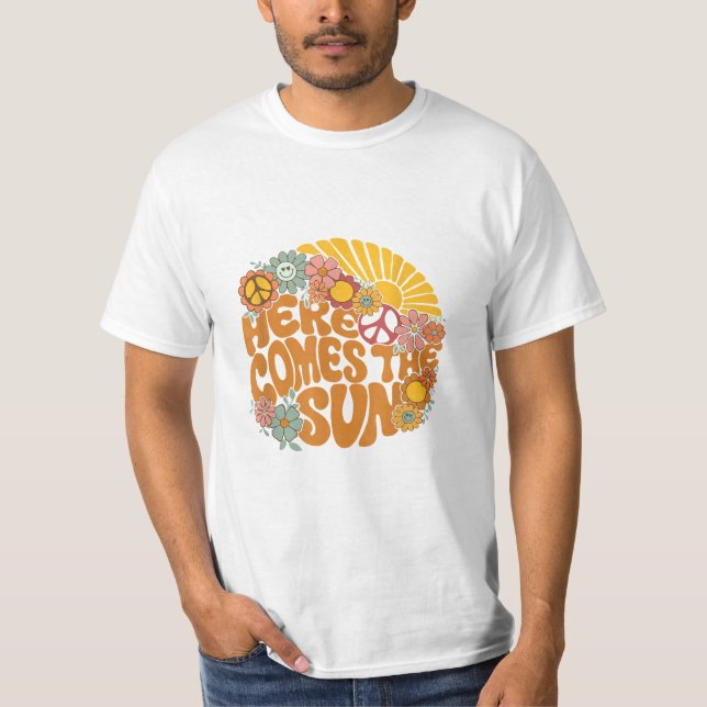 Camiseta Aquí Viene El Hombres Solares Mujeres Niños Pequeñ (Anverso)