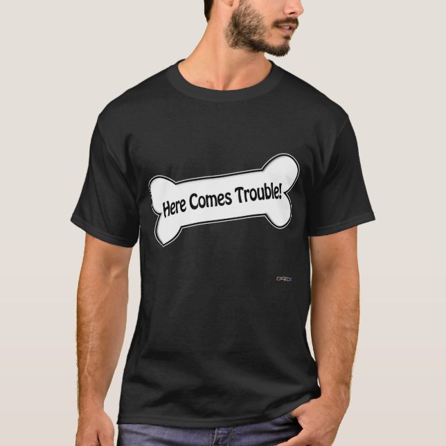 Camiseta ¡Aquí viene el problema! (Anverso)