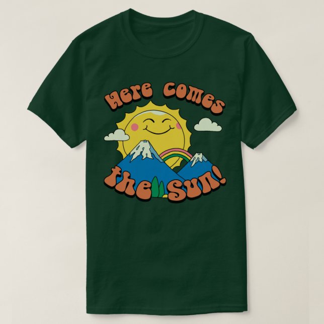 Camiseta Aquí viene el sol (Diseño del anverso)
