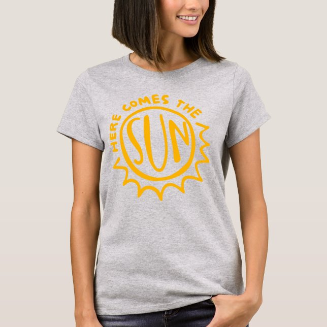 Camiseta Aquí viene el sol (Anverso)