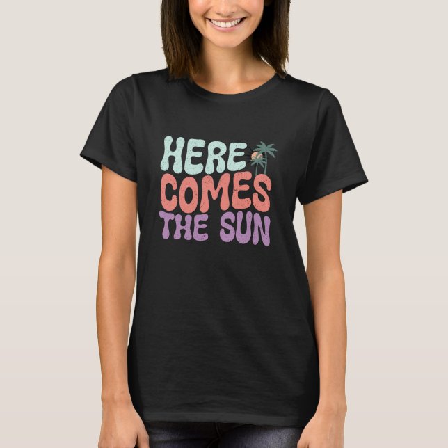 Camiseta Aquí viene el sol (Anverso)