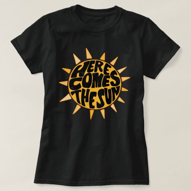 Camiseta Aquí viene el sol (Diseño del anverso)