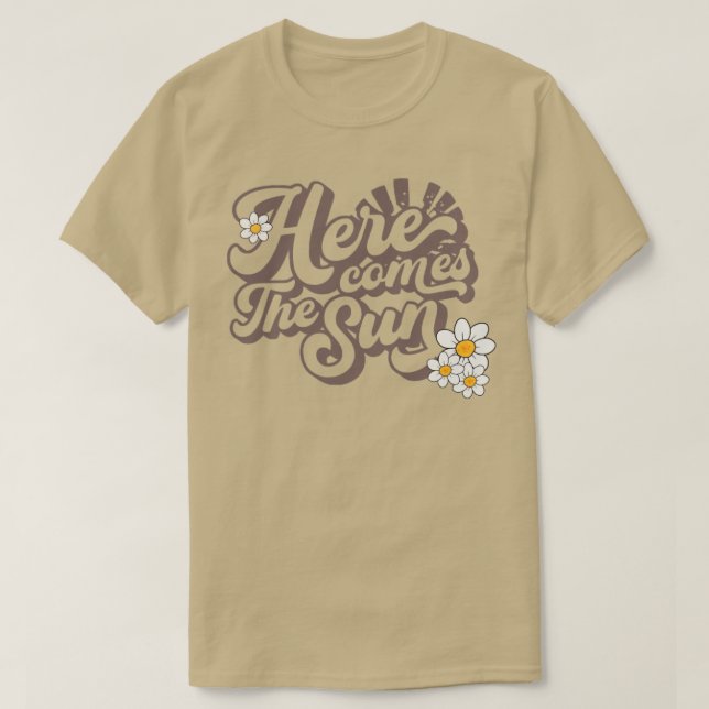 Camiseta Aquí viene el sol (Diseño del anverso)