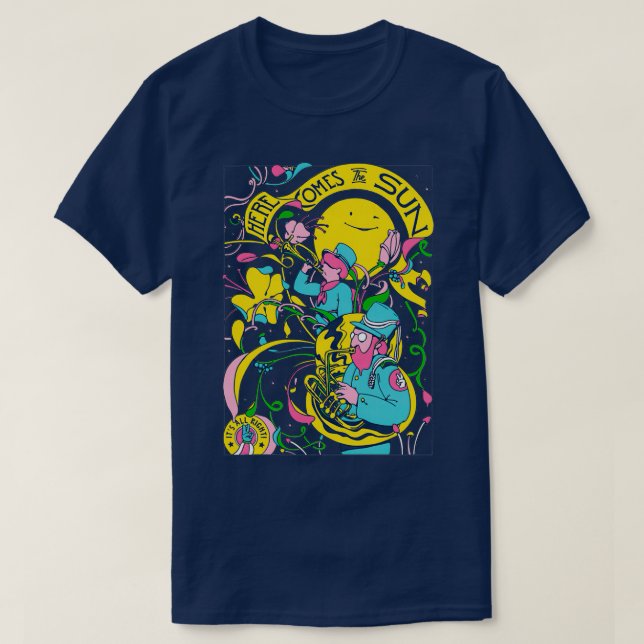 Camiseta Aquí viene el sol 1 (Diseño del anverso)