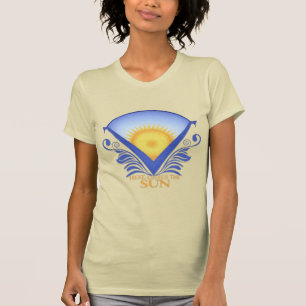 Camiseta Aquí viene el sol - Vibrante Tee gráfico del amane
