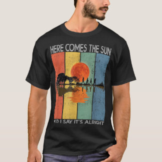 Camiseta Aquí viene el sol y digo que está bien la guitarra