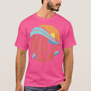 Camiseta Aquí viene el Sun Men Mujeres niños mayores de eda