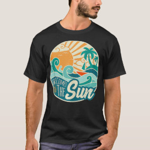 Camiseta Aquí viene el surf de verano Sun Retro 60