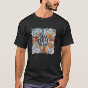 Camiseta Aquí Viene El Tre Floral De Verano Retro De Sol