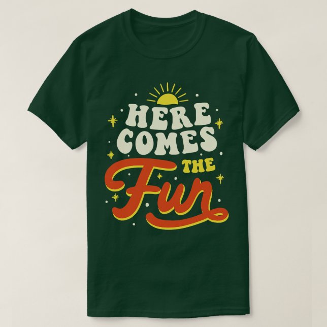 Camiseta Aquí viene la diversión de Tobe Fonseca (Diseño del anverso)