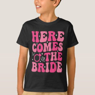 Camiseta Aquí viene la novia fiesta de boda soltero