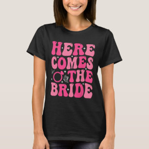 Camiseta Aquí viene la novia grupo de boda despedida de sol
