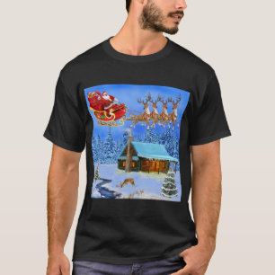 CAMISETA AQUÍ VIENE SANTA CLAUS
