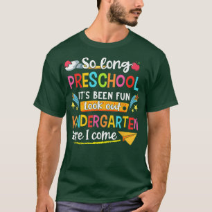 Camiseta Aquí Vuelvo A La Escuela De Preescolar.