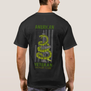 Camiseta AR15 de bandera estadounidense Molon Labe