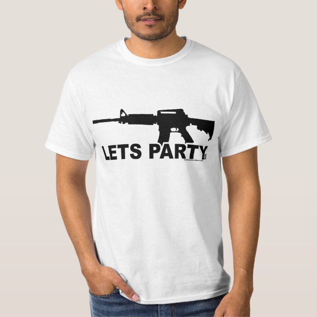 Camiseta AR15 deja al fiesta (Anverso)