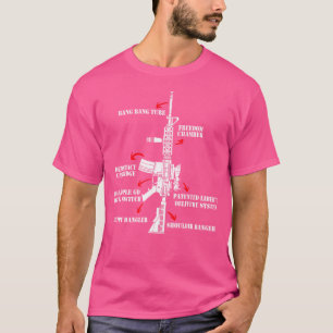 Camiseta Ar15 Para Divertido Diagrama Pro Gun Lover