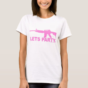 Camiseta AR15 rosado deja al fiesta