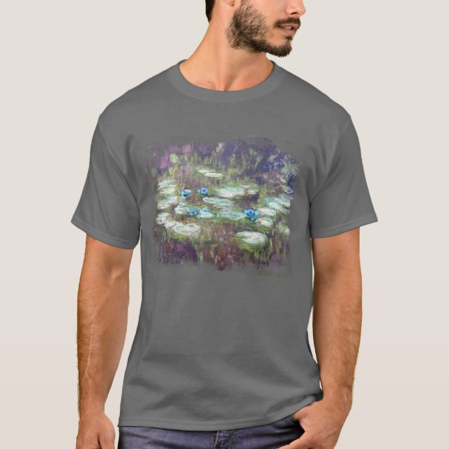 Camiseta ** AR23 Monet Lily Pads Pond Resumen clásico (Anverso)