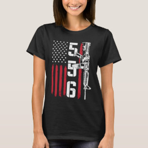 Camiseta Ar 15 American Flag Enmienda 556