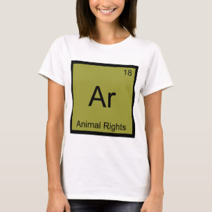 Camiseta Ar - Derechos de los Animales Símbolo de Elemento 