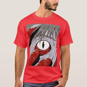 Camiseta Ar gráfico sobre monstruos japoneses del mal de Ot
