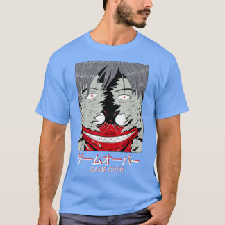 Camiseta Ar gráfico sobre monstruos japoneses del mal de Ot