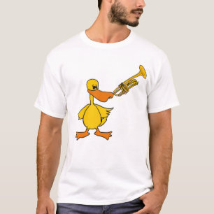 Camiseta AR pato que toca la trompeta
