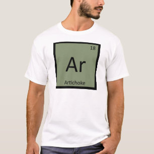 Camiseta Ar - Química de Verduras de Alcachofa Tabla Periód