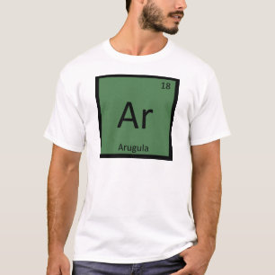 Camiseta Ar - Química de Verduras de Rúcula Tabla Periódica