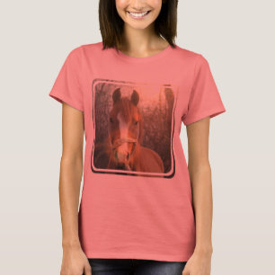 Camiseta árabe de las señoras del caballo de la