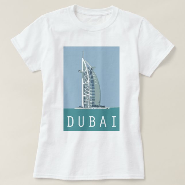Camiseta Árabe del al de Dubai Burj (Diseño del anverso)
