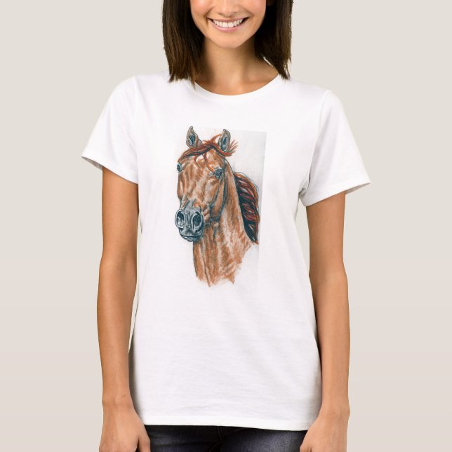Camiseta árabe del caballo (Anverso)