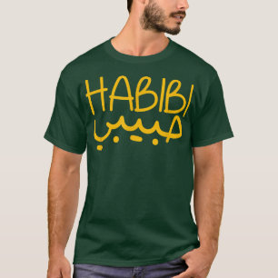 Camiseta Árabe HABIBI dice gracioso gráfico
