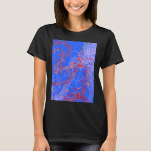 Camiseta Arabesco en Azules con Jellies transparentes y
