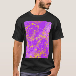 Camiseta Arabesco en Magenta con un susurro de Amarillo