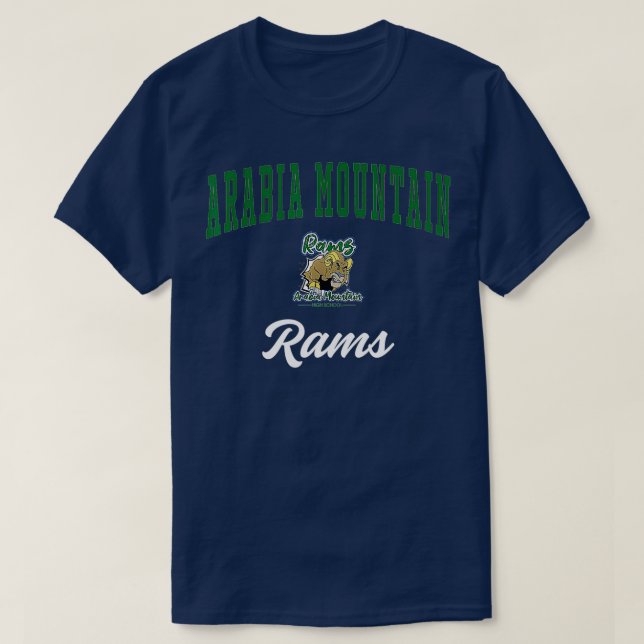 Camiseta Arabia Mountain High School Rams (Diseño del anverso)