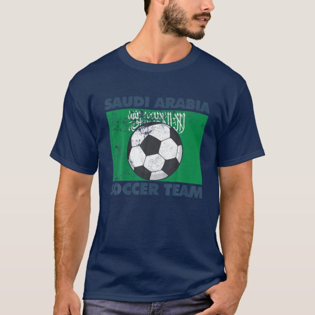 Camiseta Arabia Saudita: Bandera del equipo de fútbol de Ar (Anverso)
