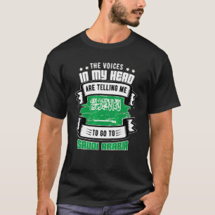 Camiseta Arabia Saudita En Mi Cabeza