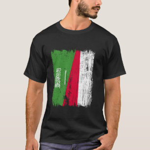 Camiseta Arabia Saudita Polonia Media bandera Ancestro saud