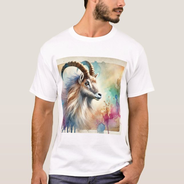 Camiseta Arabian tahr 010824AREF150 - Watercolor (Anverso)