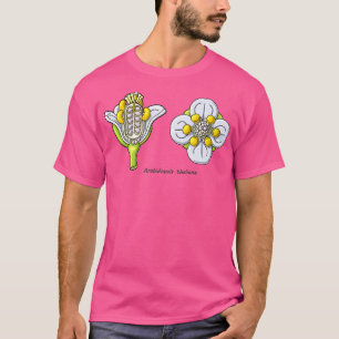 Camiseta Arabidopsis thaliana Ilustracion de flores