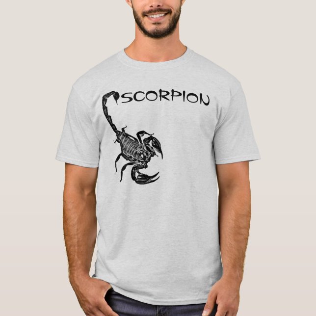 Camiseta Arácnido negro 1 del escorpión (Anverso)