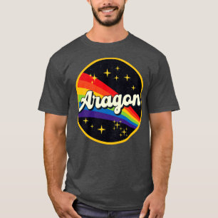 Camiseta Aragón Arcoiris en estilo de cosecha espacial