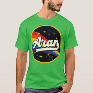 Camiseta Arán Arcoiris en estilo de vintage espacial