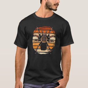 Camiseta Araña artrópoda arácnida retro tarántula