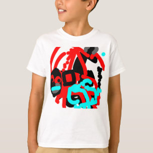 Camiseta araña colorida abstracta