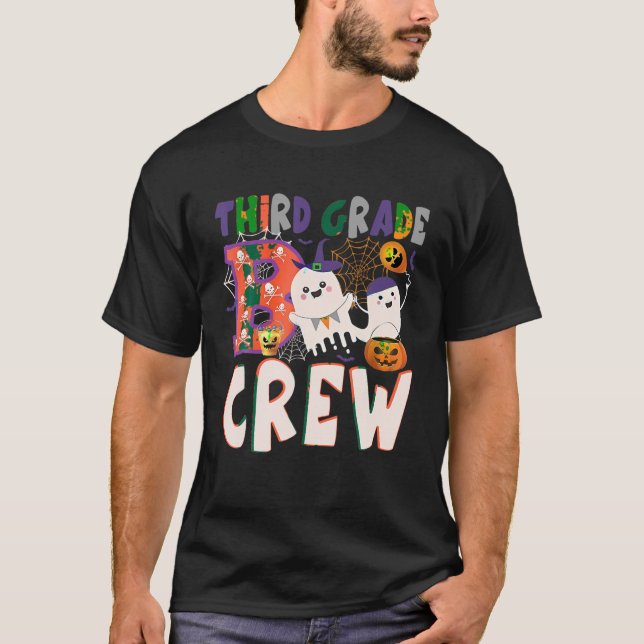 Camiseta Araña De Calavera Fantasma De Boo De Tercer Grado  (Anverso)