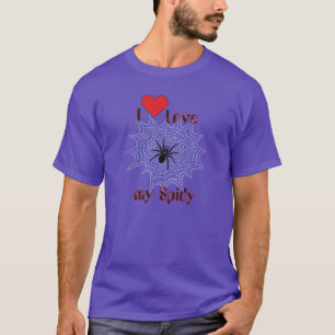 Camiseta Araña de cruz en la red